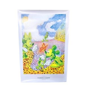 Disney Mickey Minnie Donald Duck Epcot Flower Garden Festival Poster